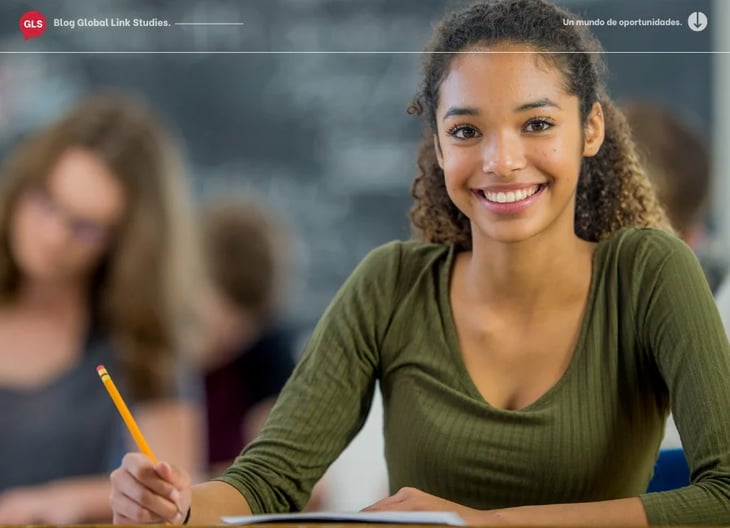 Young girl in class